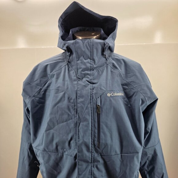 Columbia Nordic Point 3 Interchange Omni Heat Jacket Blue Sz XL $219 - Picture 1 of 13
